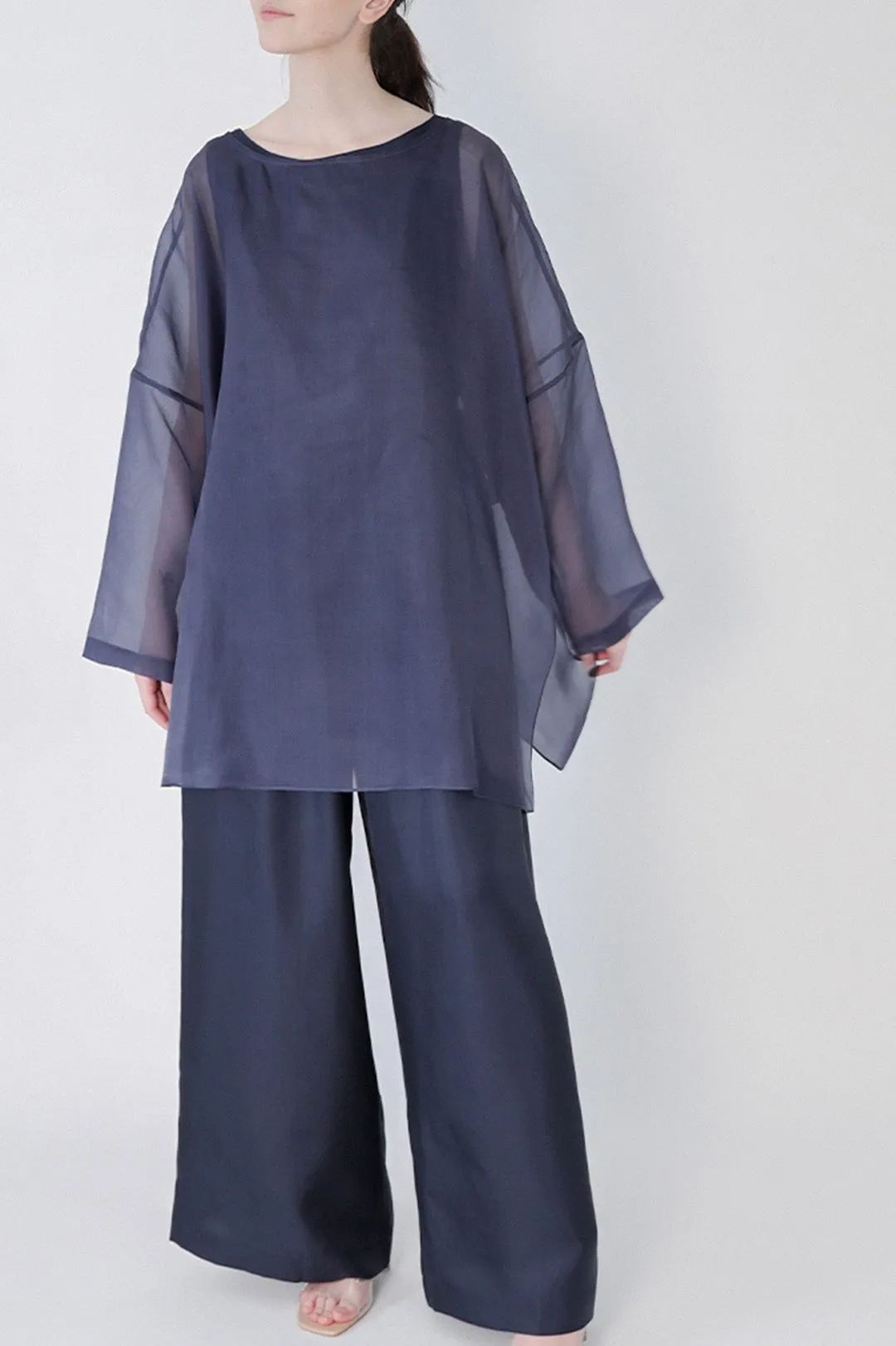 SAMIRA ONE-SIZE TUNIC IN SILK ORGANZA