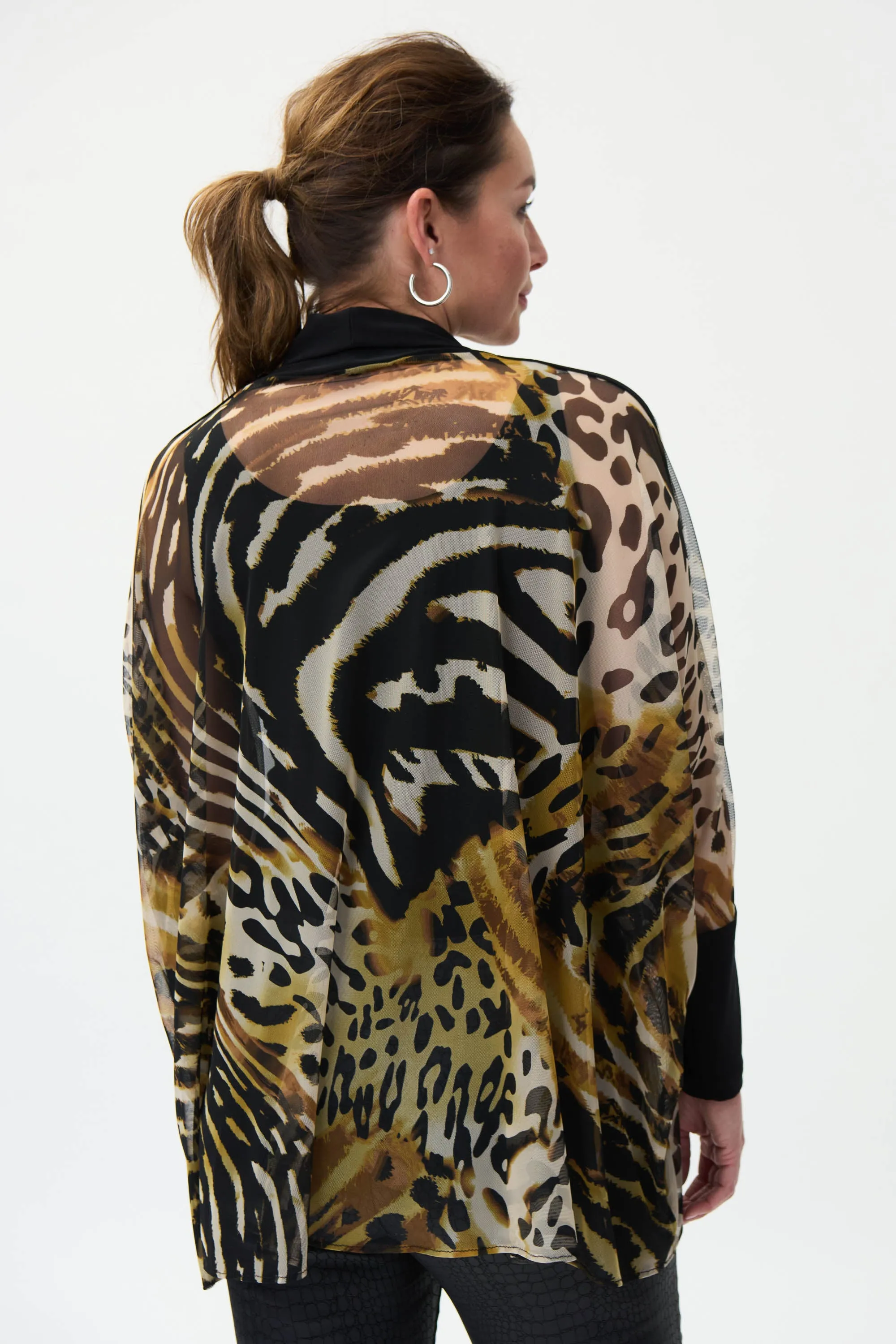 Sheer Leopard Tunic Style 224203