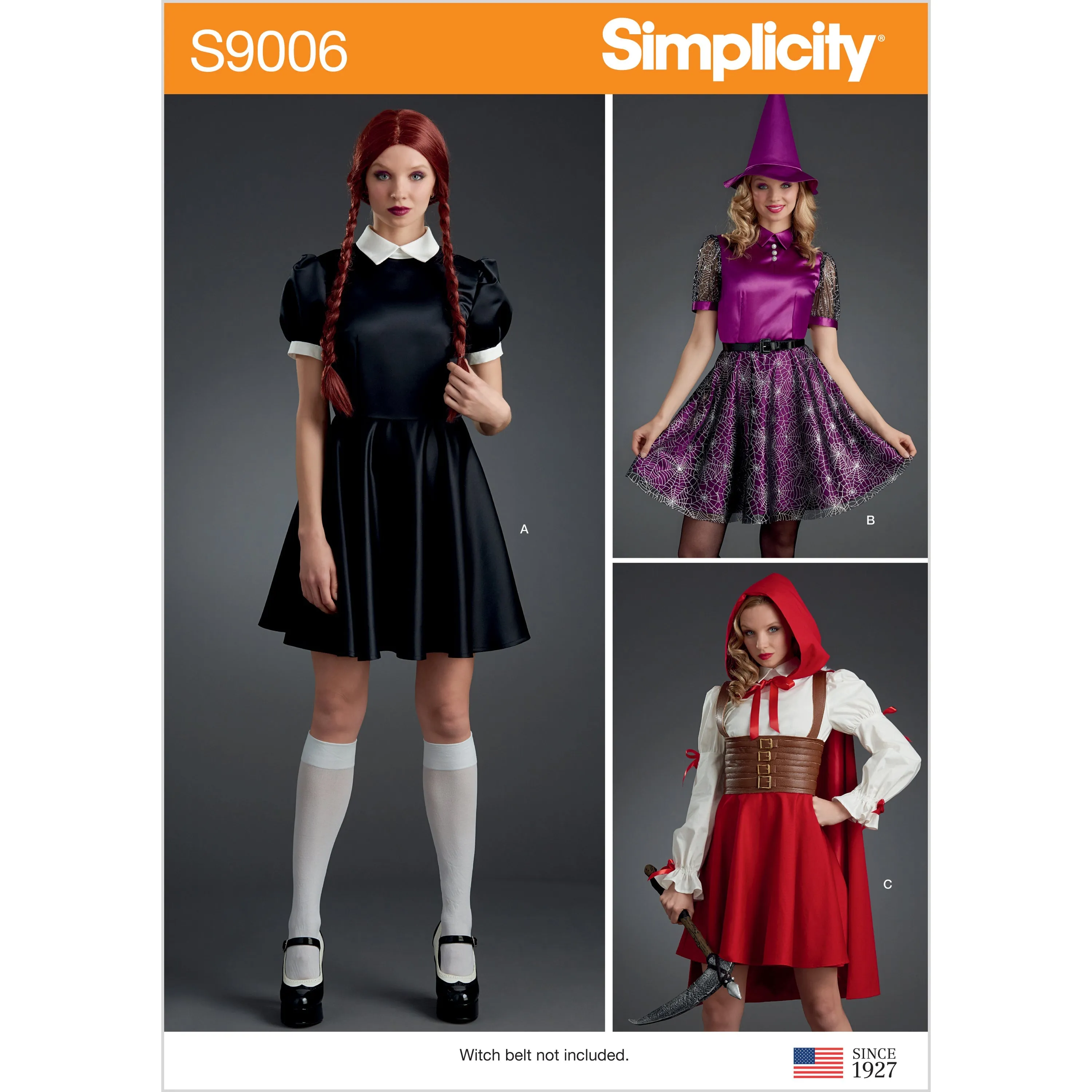 Simplicity Pattern 9006 Misses' Halloween Costumes