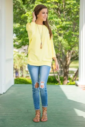 Slouchy Dolman Lemonade Pink Tunic