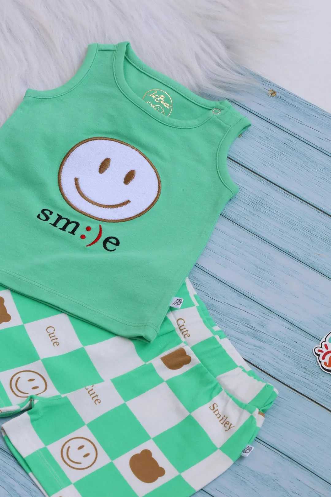 Smile Check-Boys Vest and Shorts