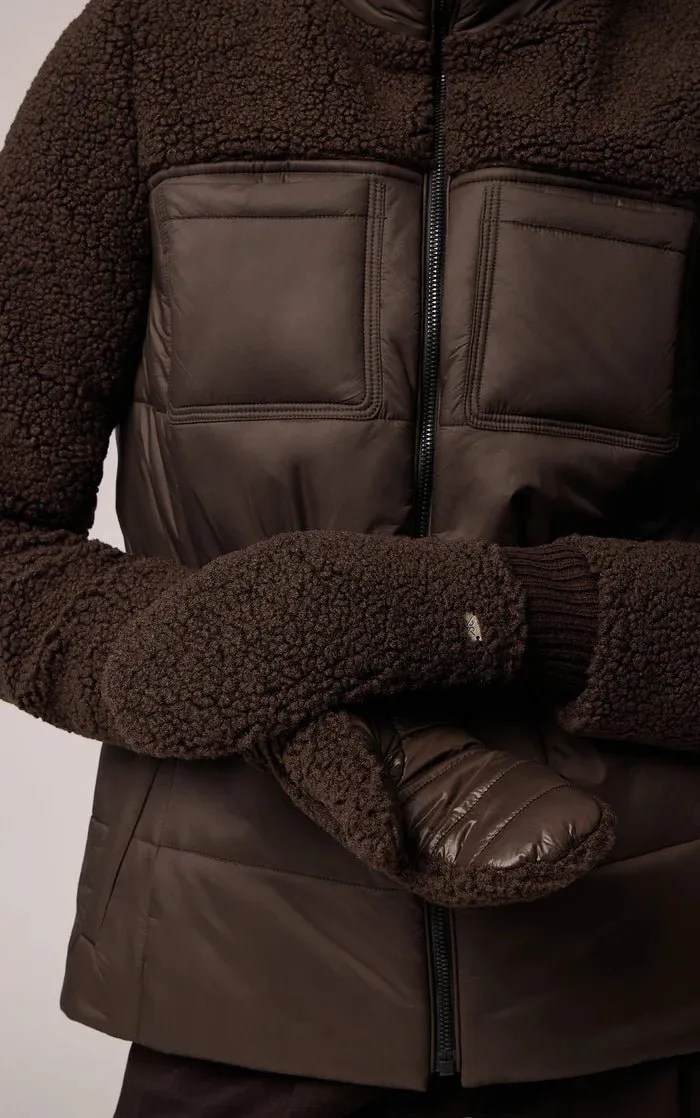 SOIA&KYO ALINA - Sustainable Faux Sherpa Puffer Mittens