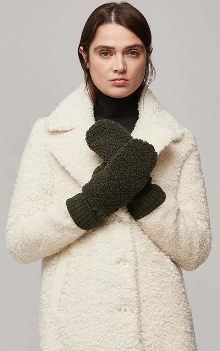 SOIA&KYO ALINA - Sustainable Faux Sherpa Puffer Mittens