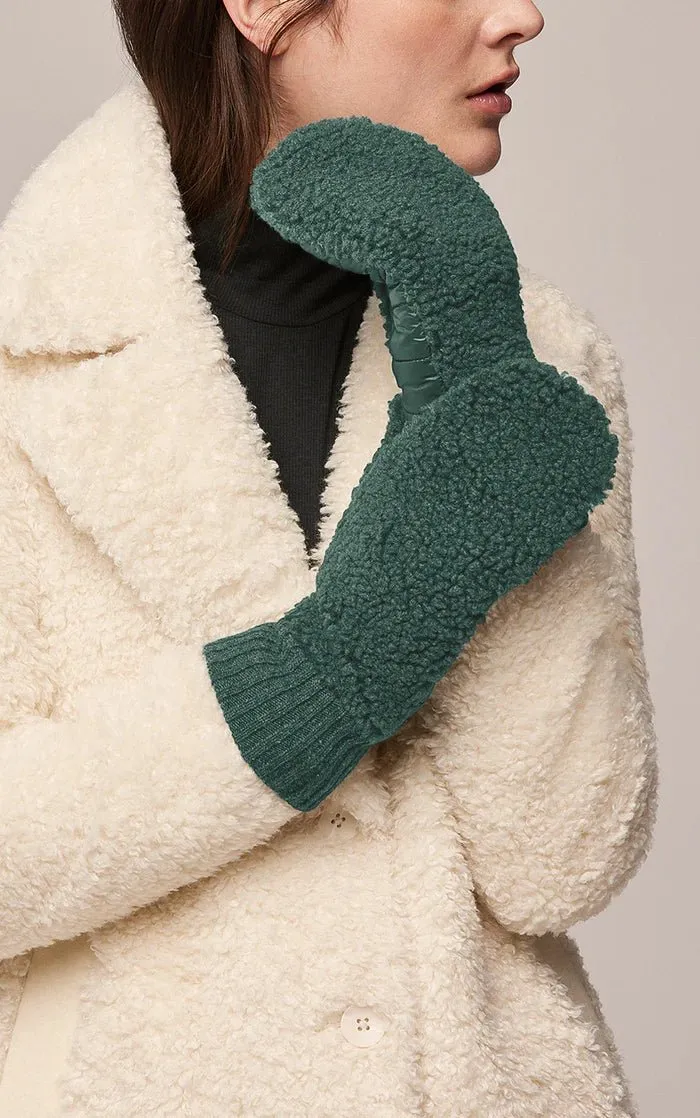 SOIA&KYO ALINA - Sustainable Faux Sherpa Puffer Mittens