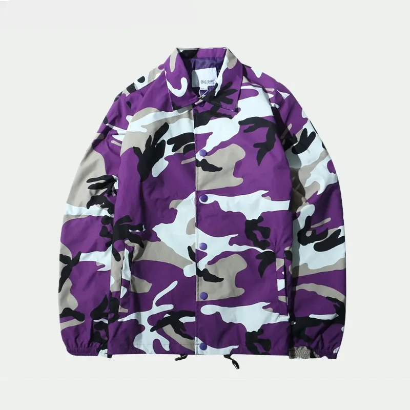 Streetwear Camouflage Windbreaker Jacket