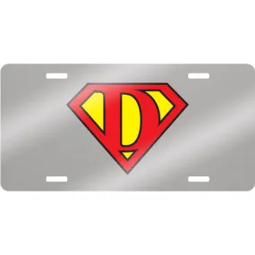 SUBLIMATION BRUSHED SILVER 6" X 12" .045" ALUMINUM LICENSE PLATE