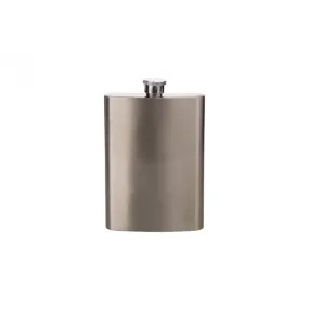 SUBLIMATION SILVER 8OZ STAINLESS STEEL FLASK