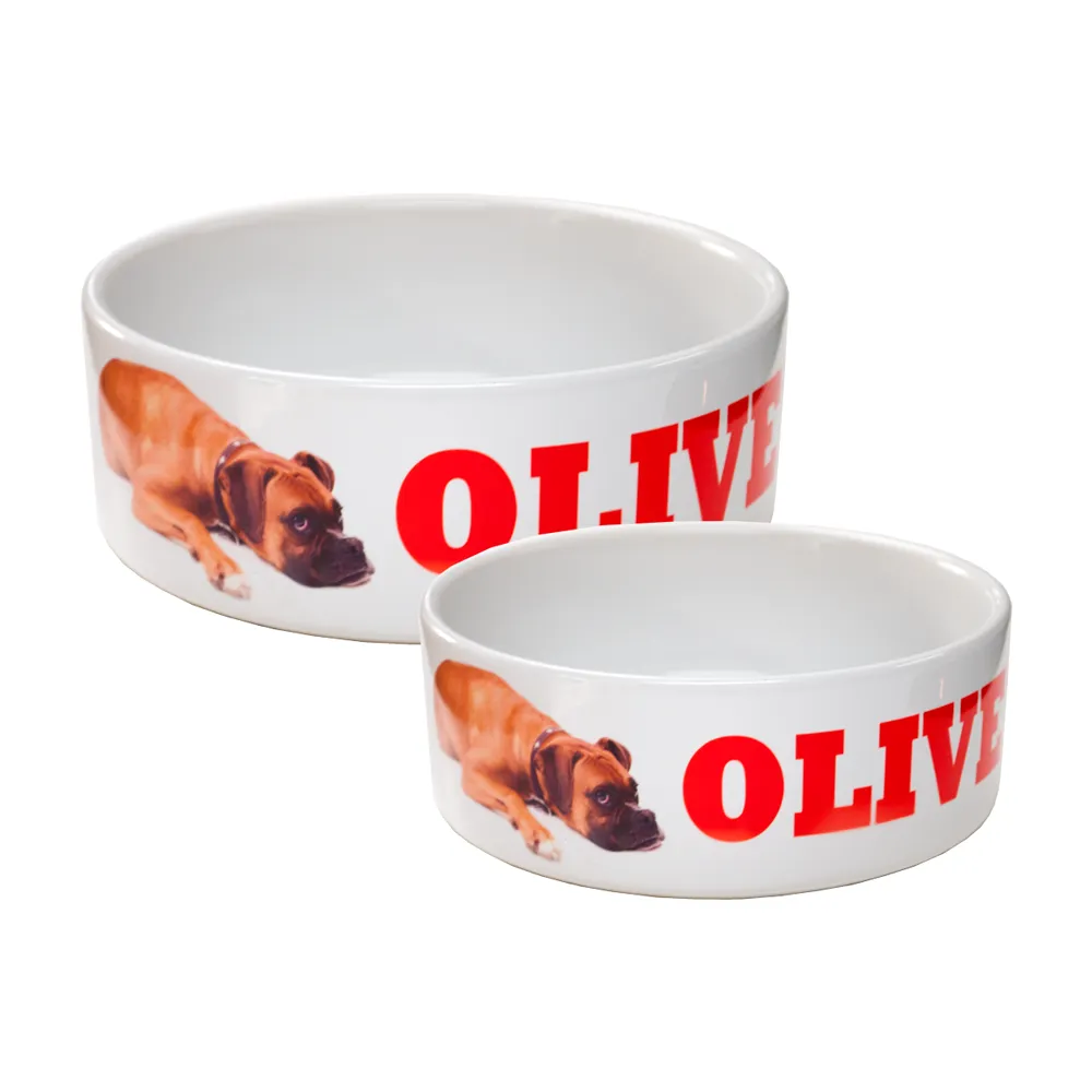 SUBLIMATION WHITE CERAMIC PET BOWL