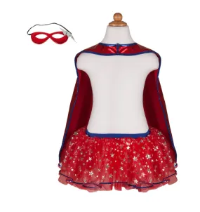 Super Hero Tutu w/Cape & Mask 4-6y