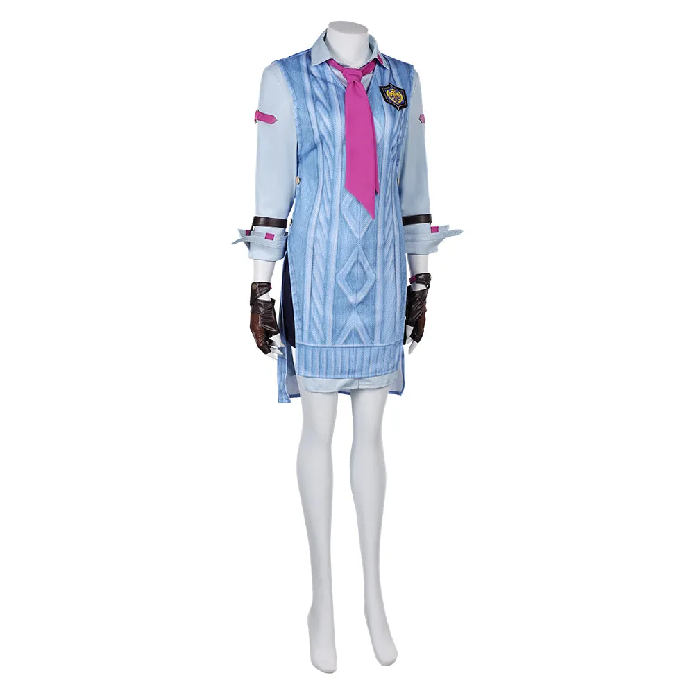 Tekken Asuka Kazama Women Blue Suit Party Carnival Halloween Cosplay Costume