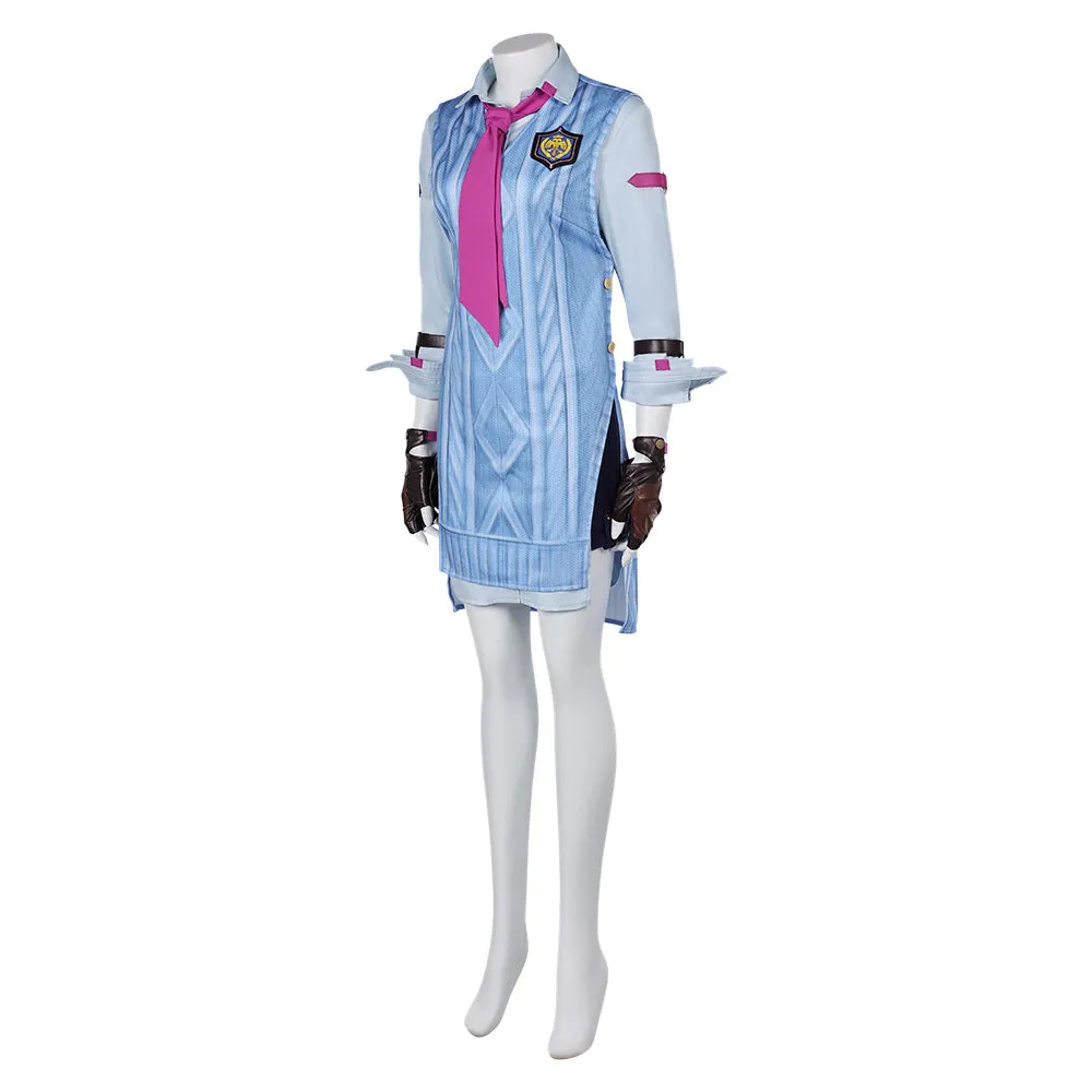 Tekken Asuka Kazama Women Blue Suit Party Carnival Halloween Cosplay Costume