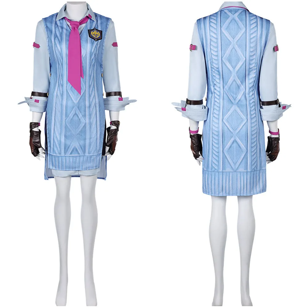 Tekken Asuka Kazama Women Blue Suit Party Carnival Halloween Cosplay Costume