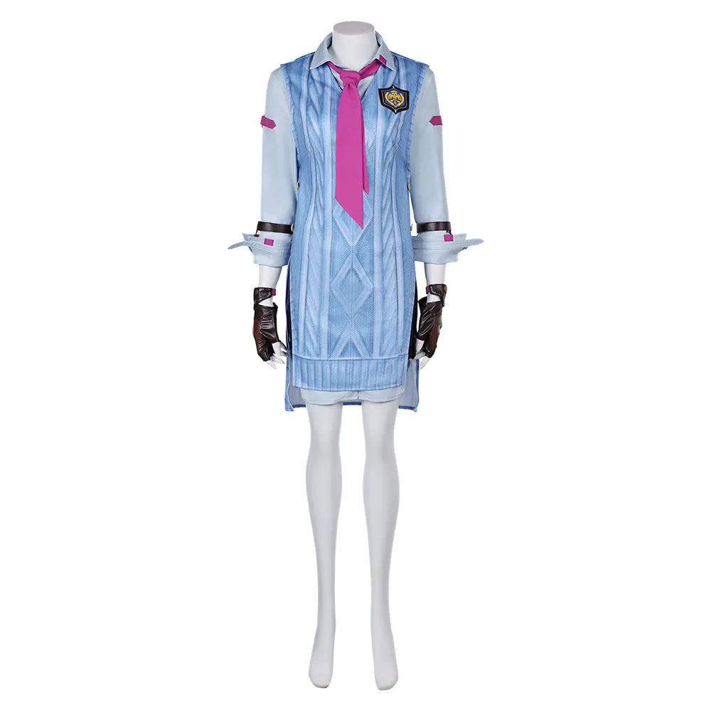 Tekken Asuka Kazama Women Blue Suit Party Carnival Halloween Cosplay Costume