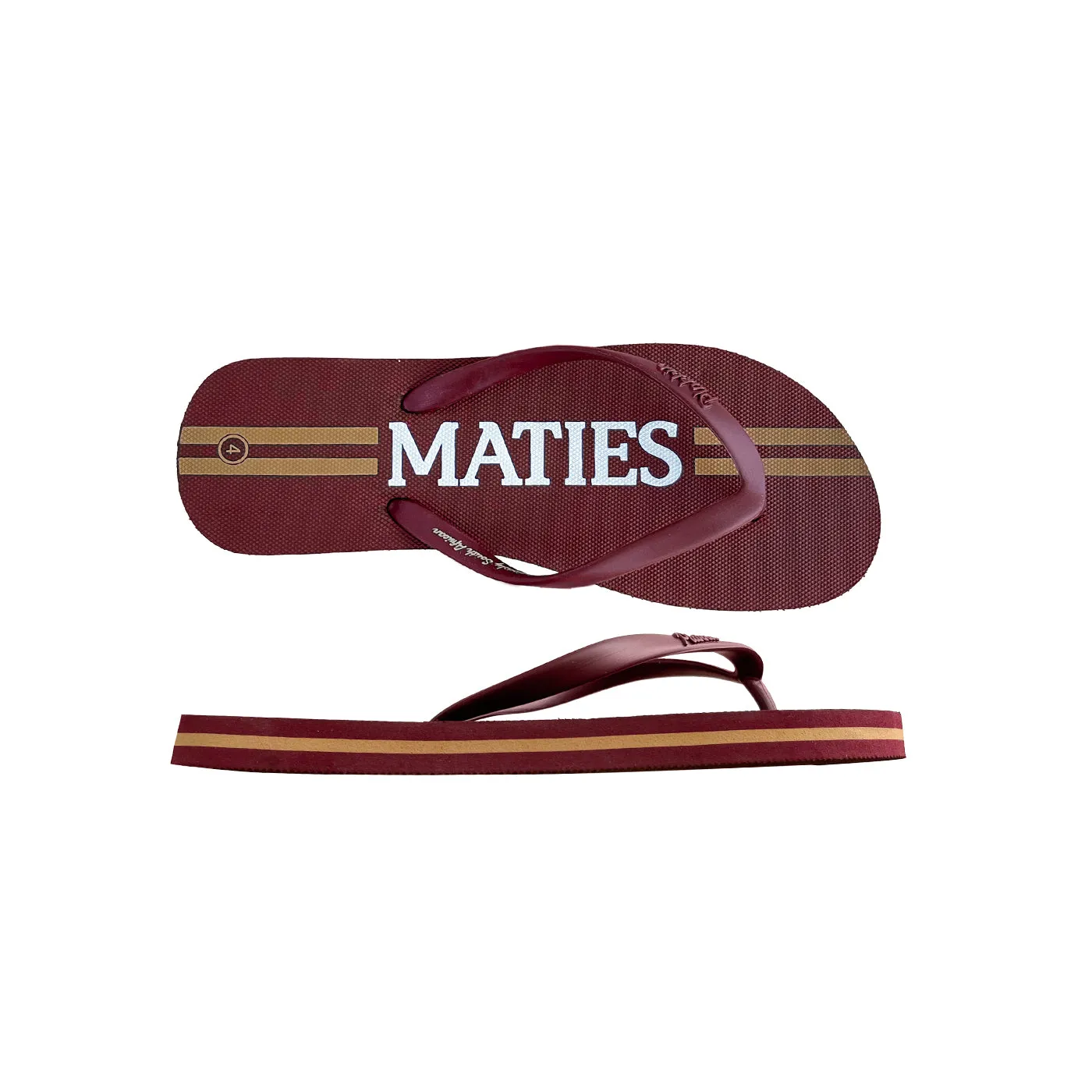 The Matie Women's Plakkie (Maroon and White)