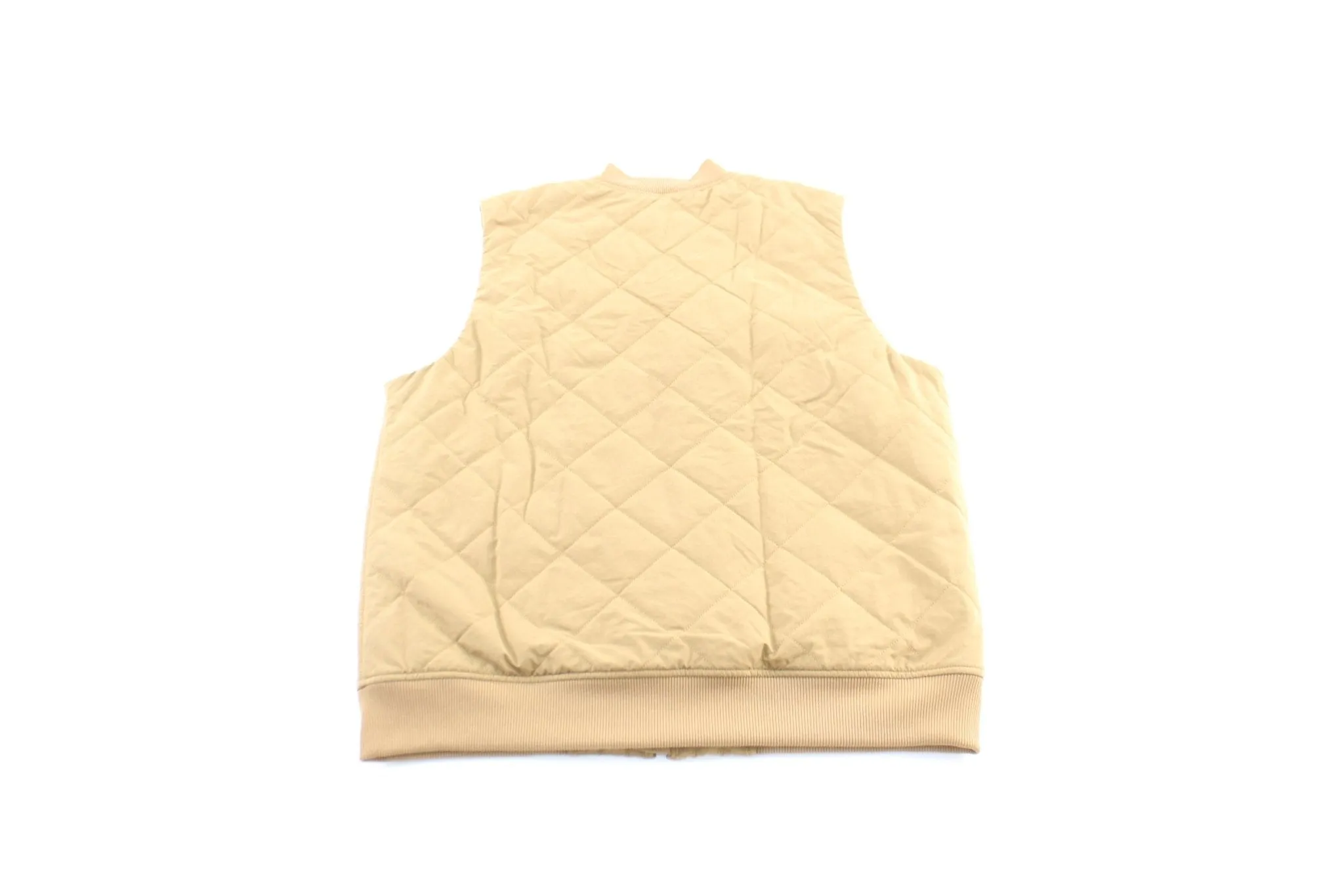 The North Face Sherpa Lined Tan Zip Up Vest