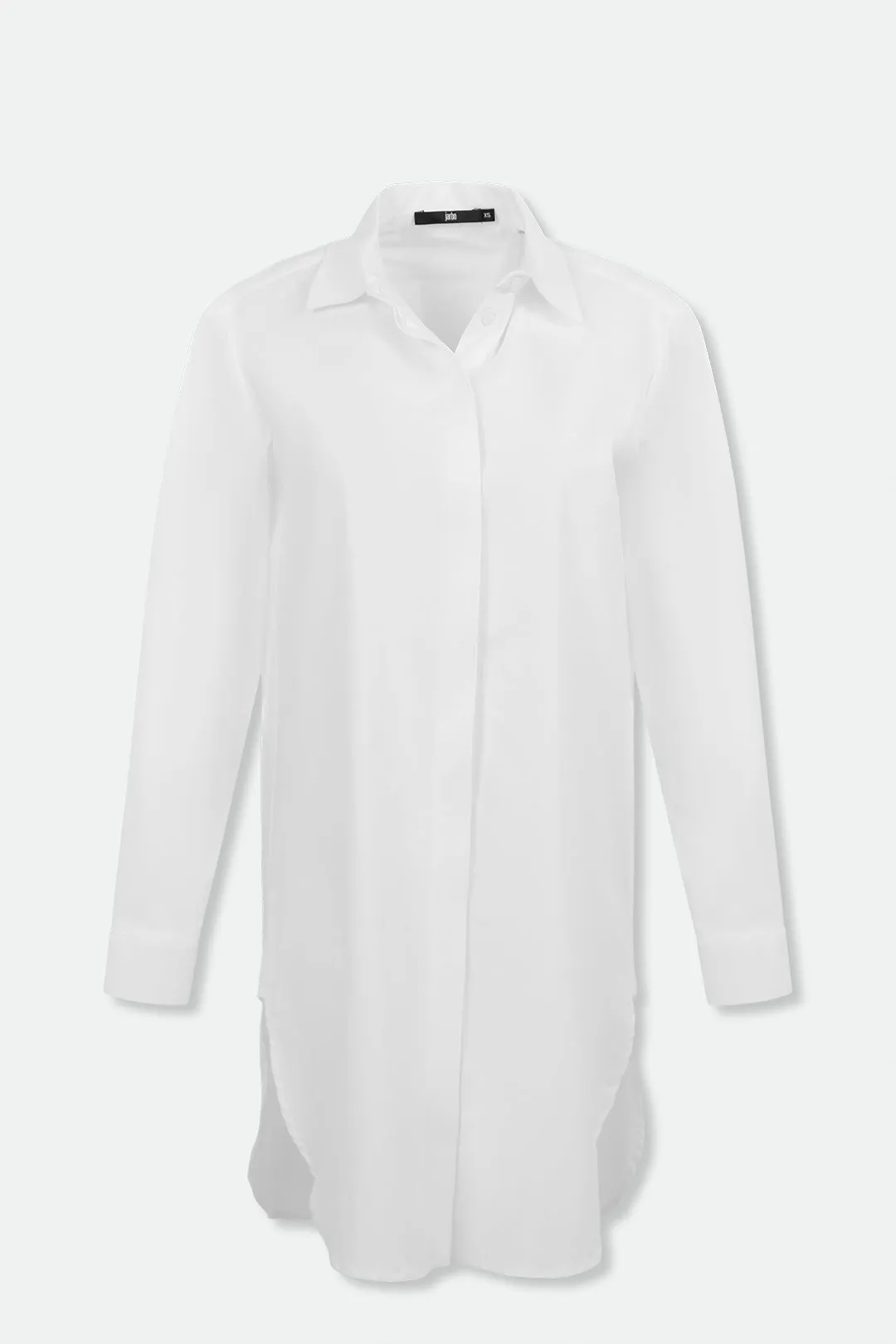 THE PERFECT SHIRT LENGTHENED IN ITALIAN COTTON STRETCH