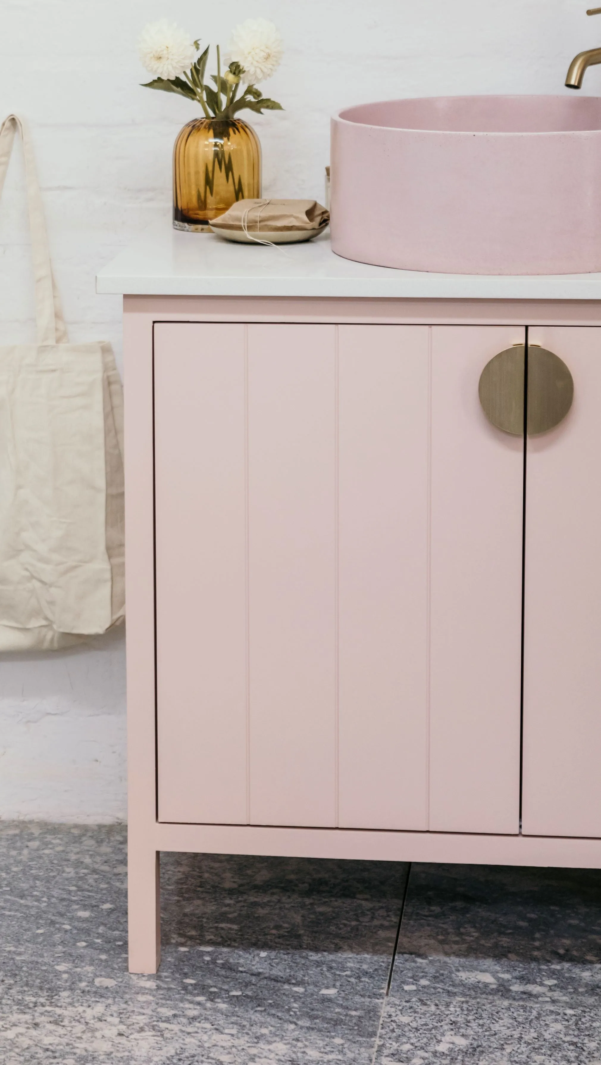 The Shiplap Single Vanity - Stone Top