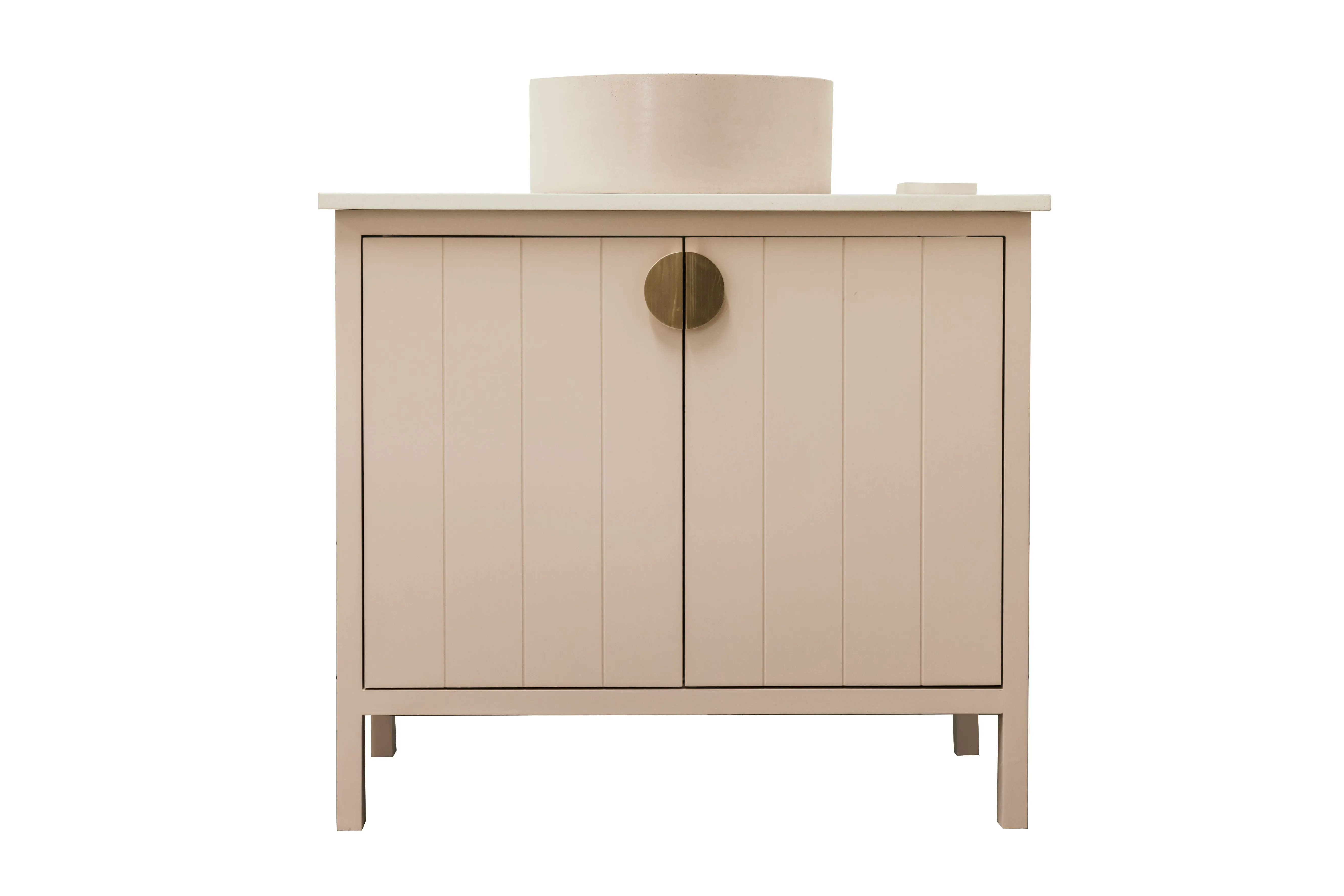 The Shiplap Single Vanity - Stone Top