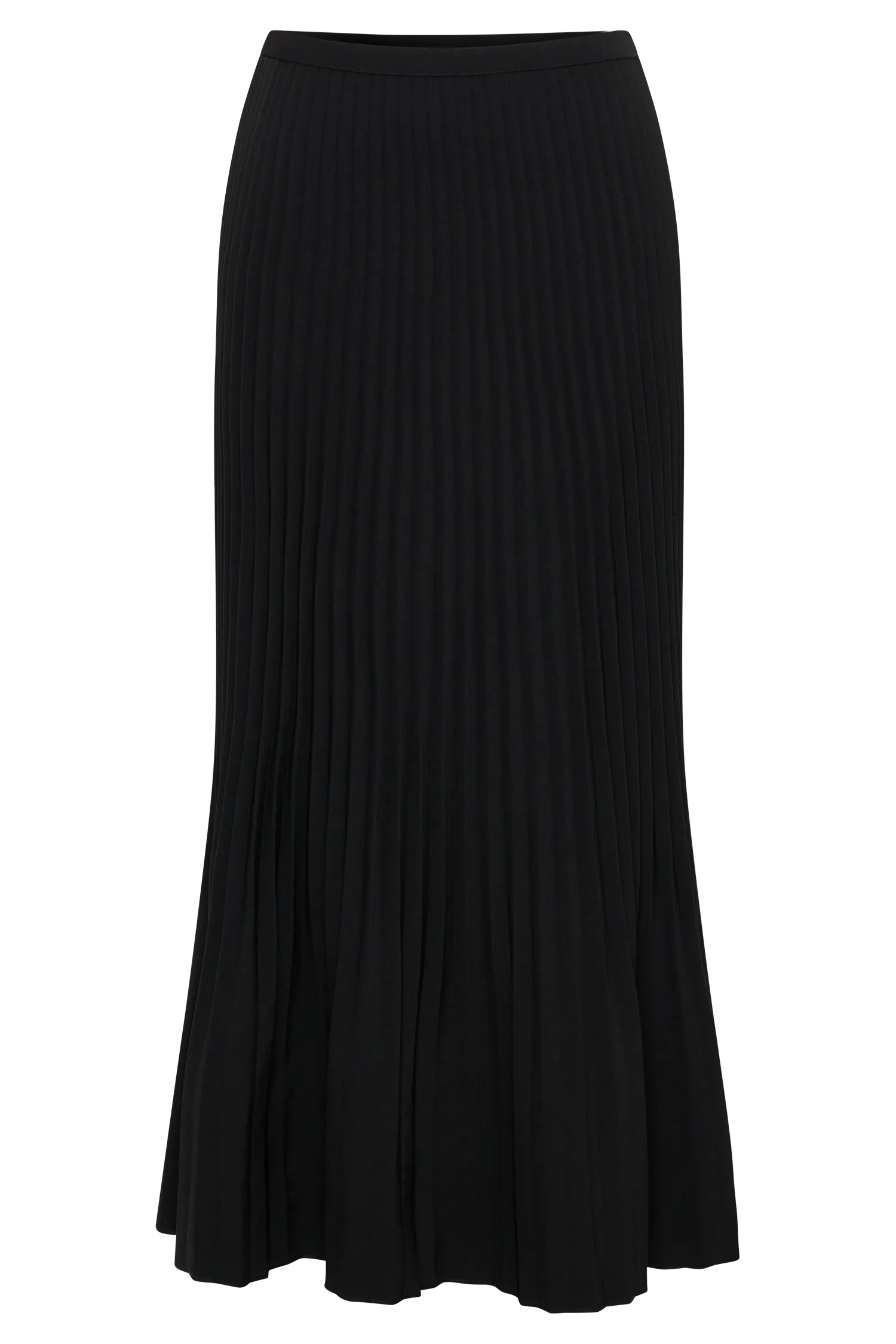 Twyla Pleated Suiting Maxi Skirt - Black