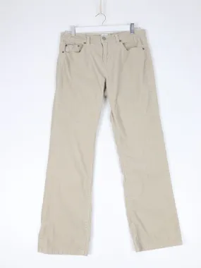 Vintage Calvin Klein Pants Womens 10 Beige Corduroy Trousers