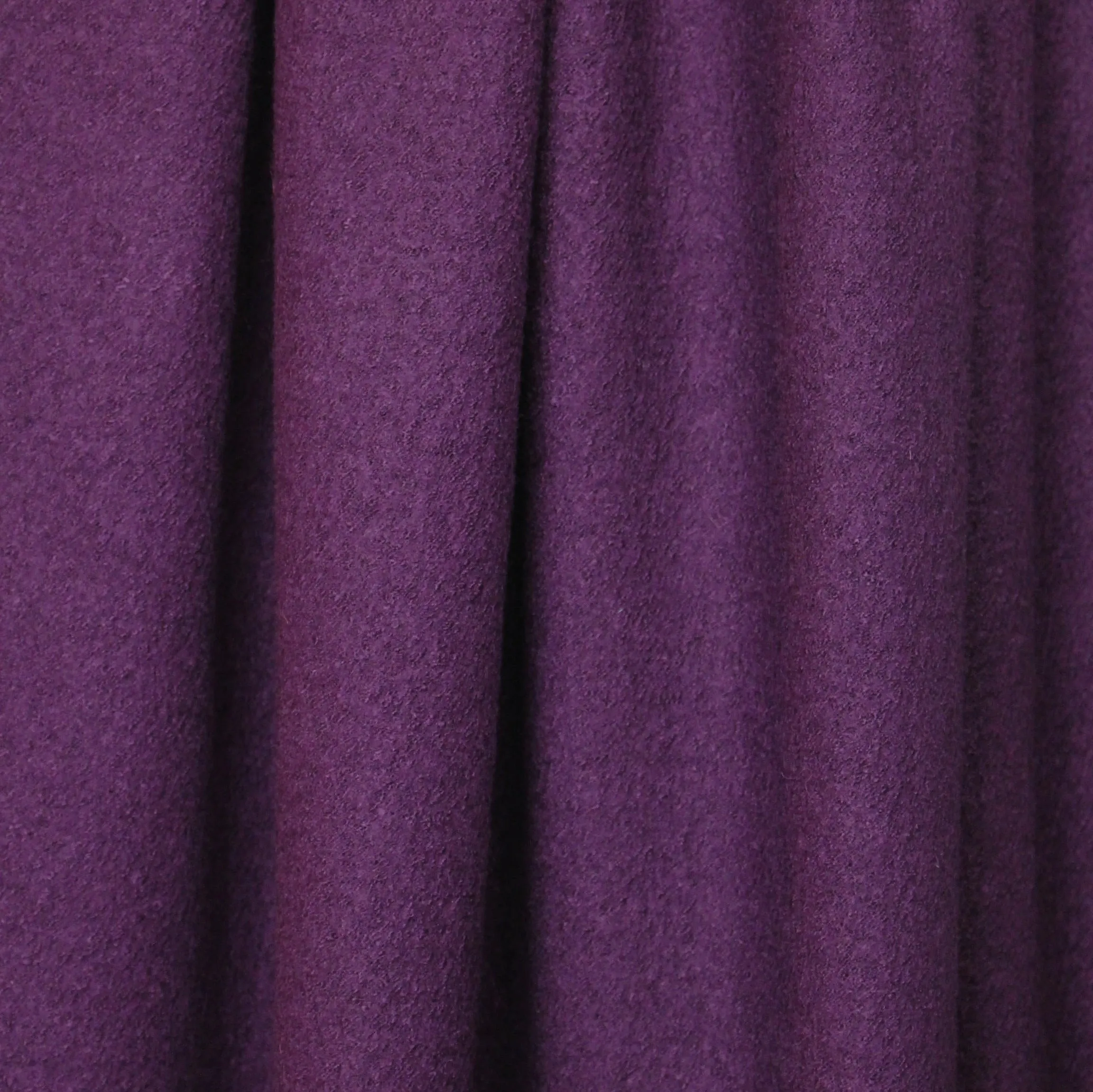 viscose/wool boucle' knit suiting - plum