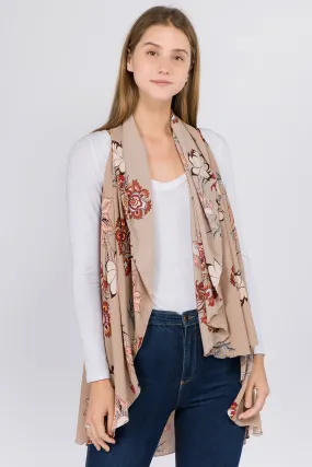 VP-8173 eastern floral design vest