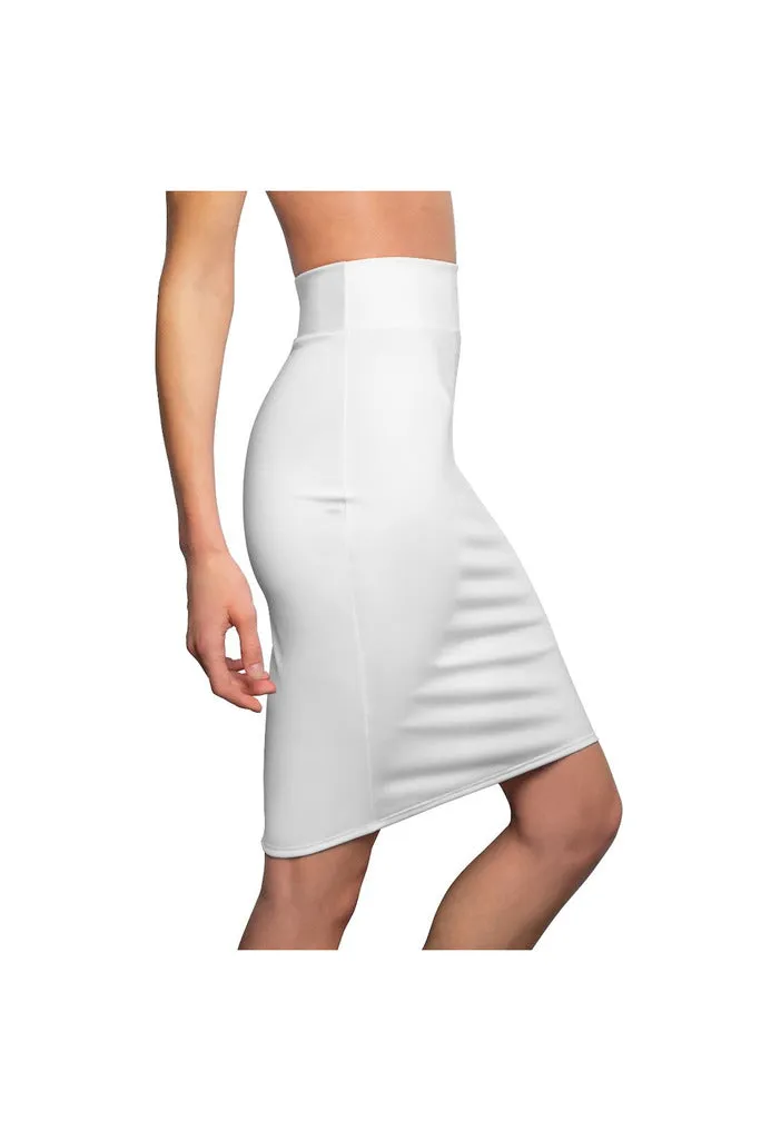 White Women's Pencil Skirt