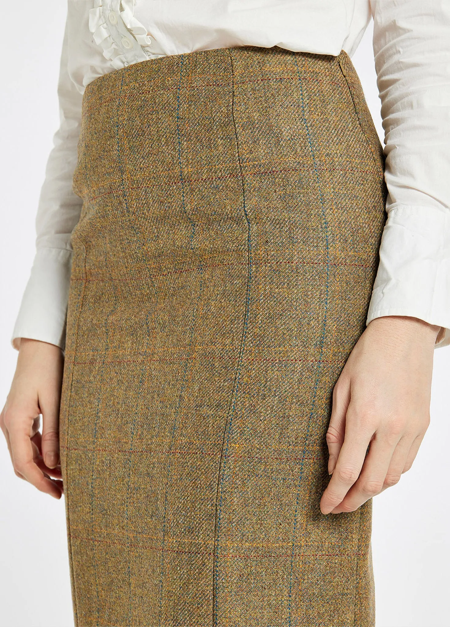 Wisteria Tweed Pencil Skirt - Burren