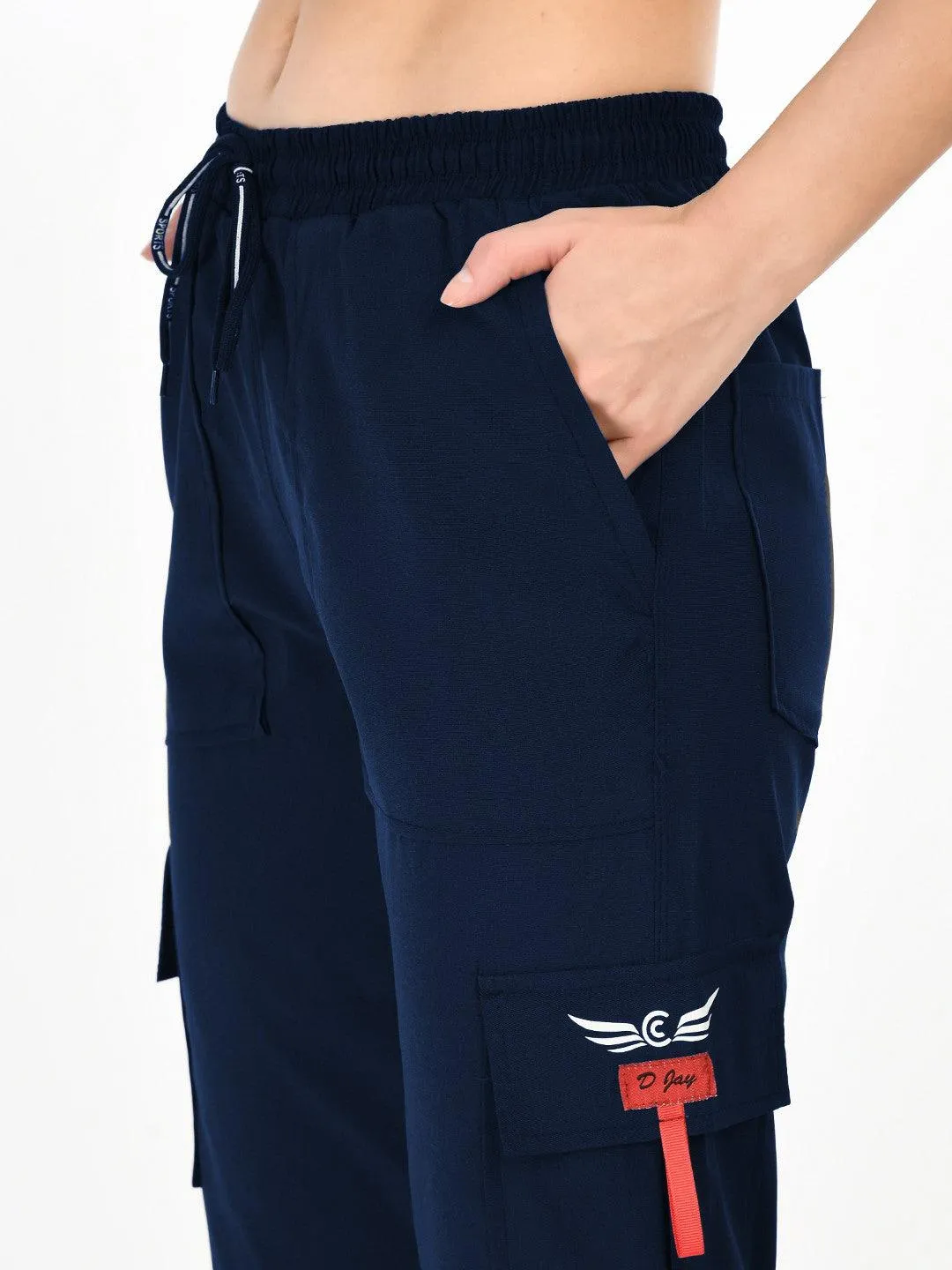 Women Dark Blue Solid Joggers