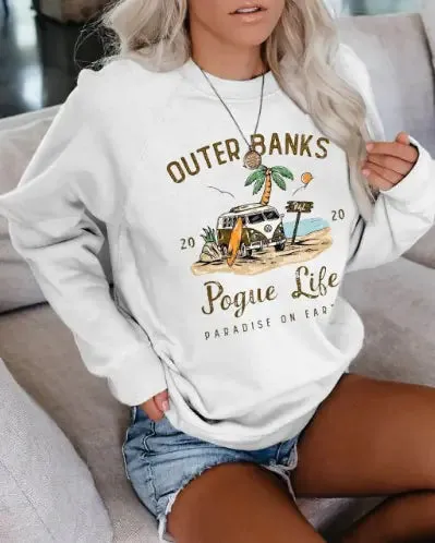 Women's "Outer Banks" Trendy Sweatshirt