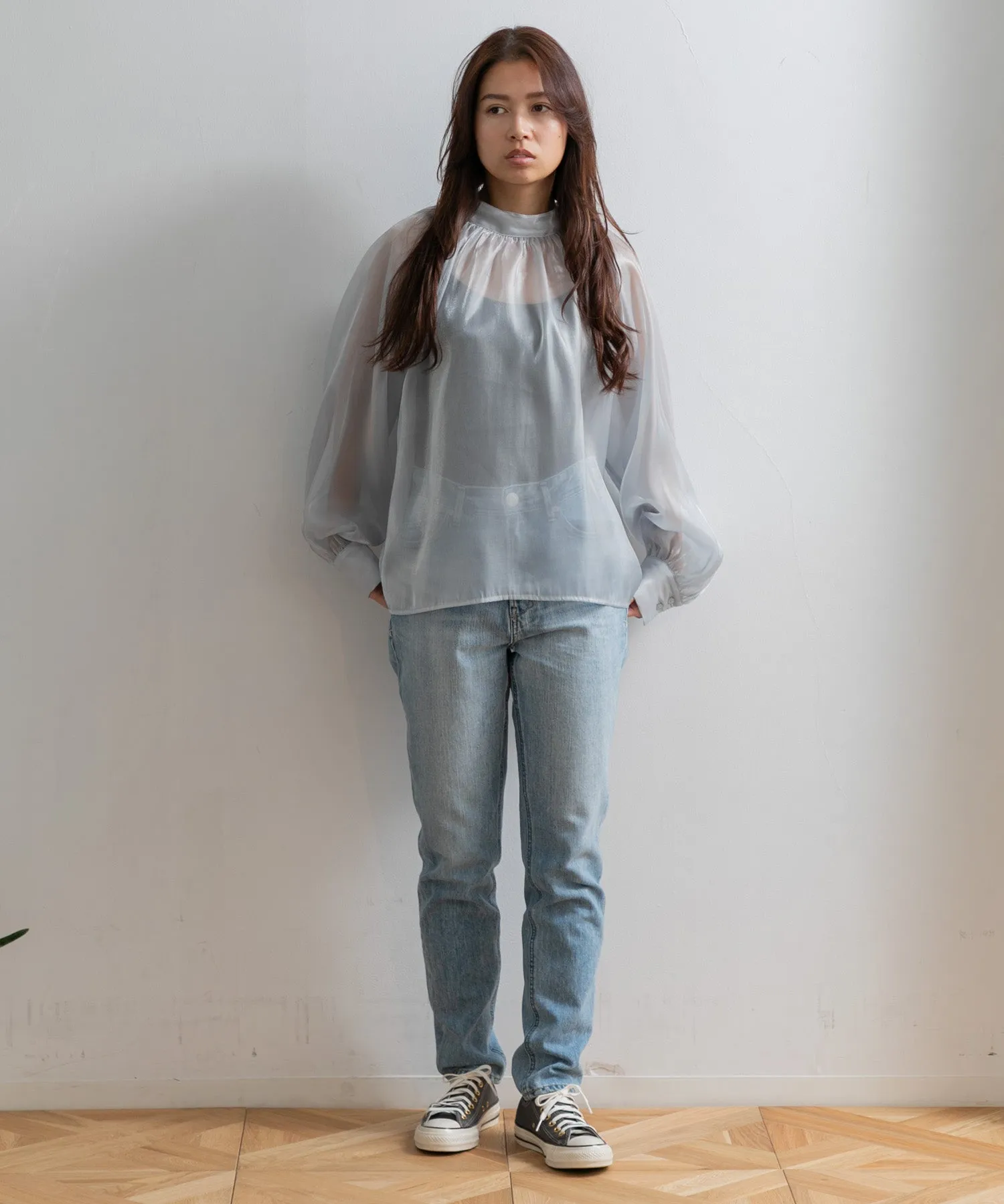 【WOMEN】YANUK ハイウエスト スリムテーパード RUTH TDS Trick Denim