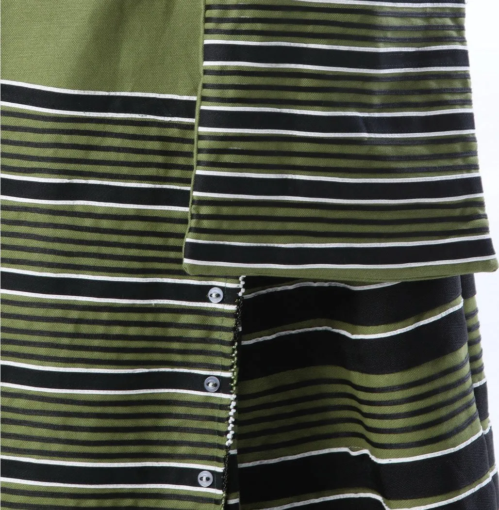 Xhosa Umbhaco Ncebtha Apron with Two Tone Braiding