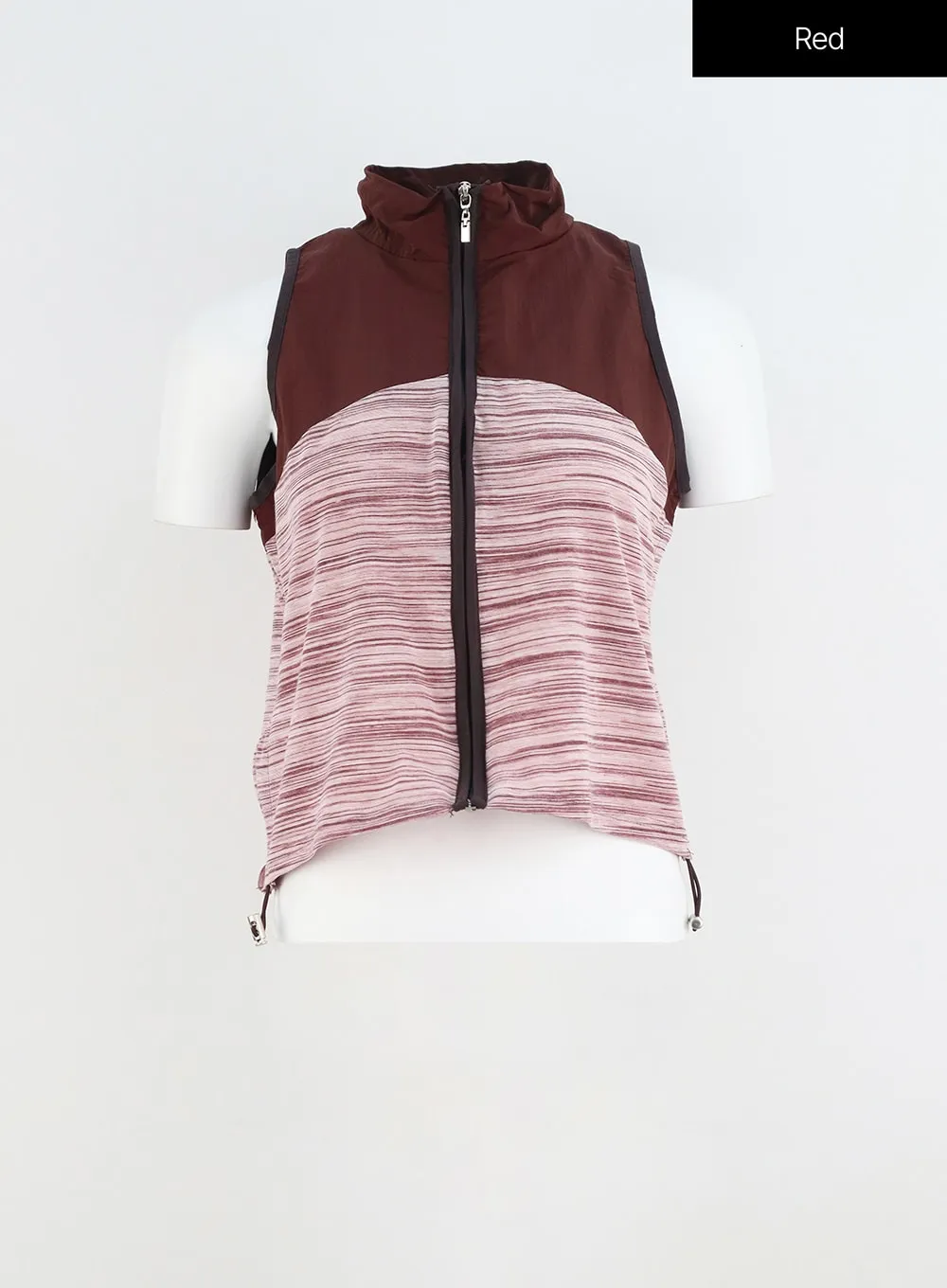 Zip-Up Nylon Vest IU312