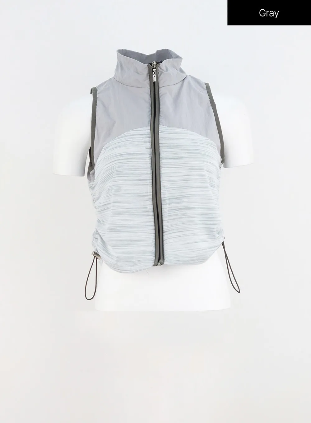 Zip-Up Nylon Vest IU312