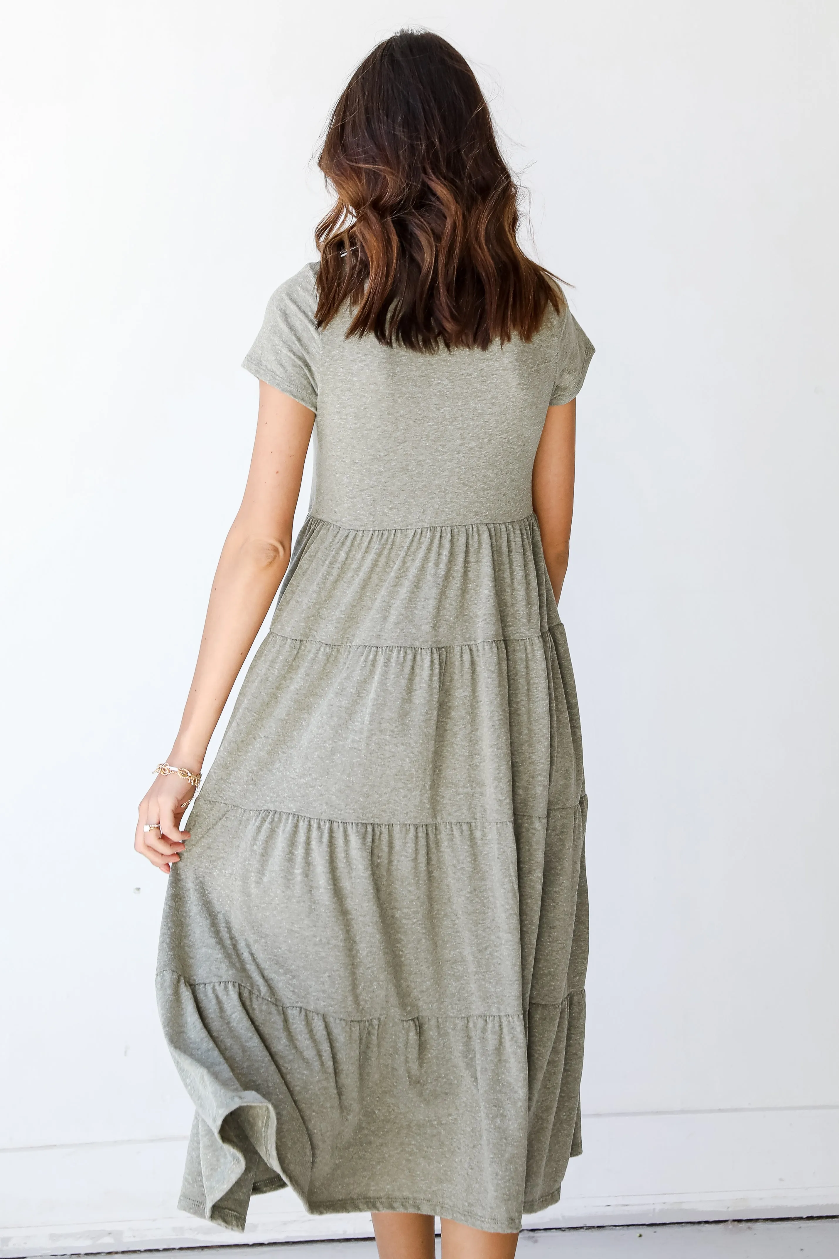 Zoey T-Shirt Tiered Maxi Dress