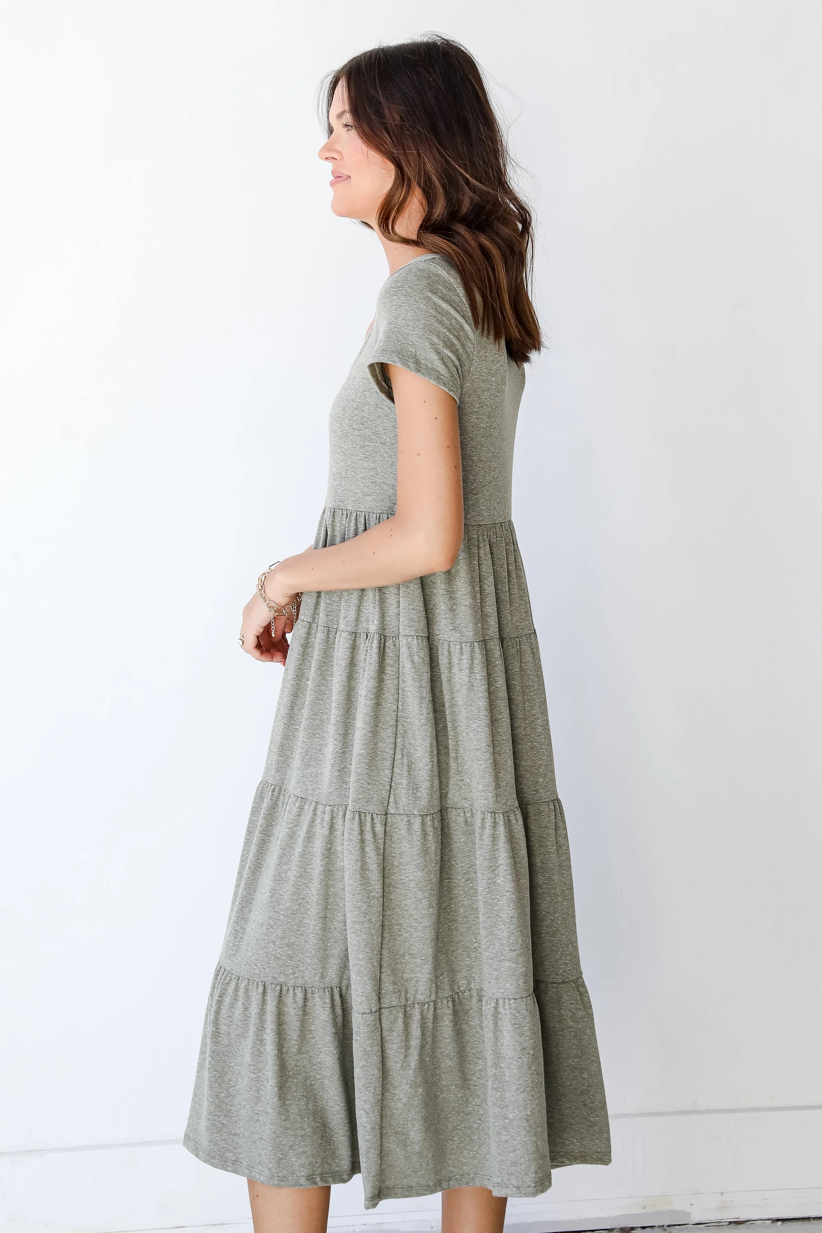 Zoey T-Shirt Tiered Maxi Dress